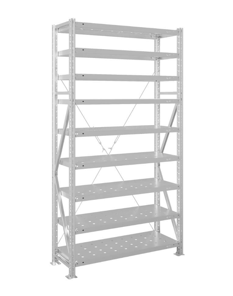Стеллаж MS U 2500x1500x800 9 полок (150 кг, перф) купить в Ставрополе