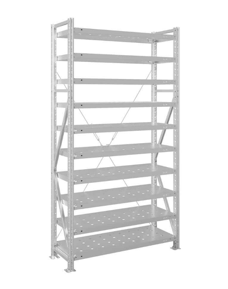 Стеллаж MS U 2500x1500x800 10 полок (150 кг, перф) купить в Ставрополе