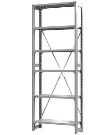 Стеллаж ТСУ 3500x700x300 6 полок (150 кг, металл)