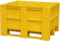 BoxPallet 1200х1000х740 мм сплошной желтый купить в Ставрополе
