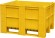 BoxPallet 1200х1000х740 мм сплошной желтый купить в Ставрополе