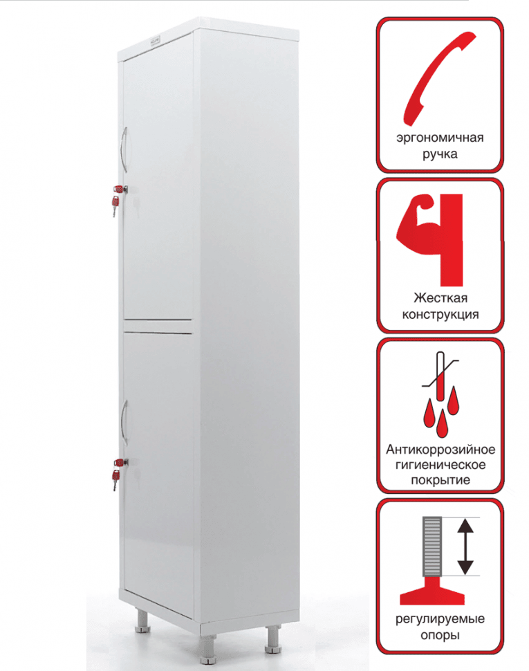 Медицинский шкаф HILFE МД 1 1657/SS купить в Ставрополе