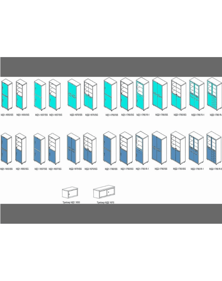 Медицинский шкаф HILFE МД 1 1657/SG купить в Ставрополе