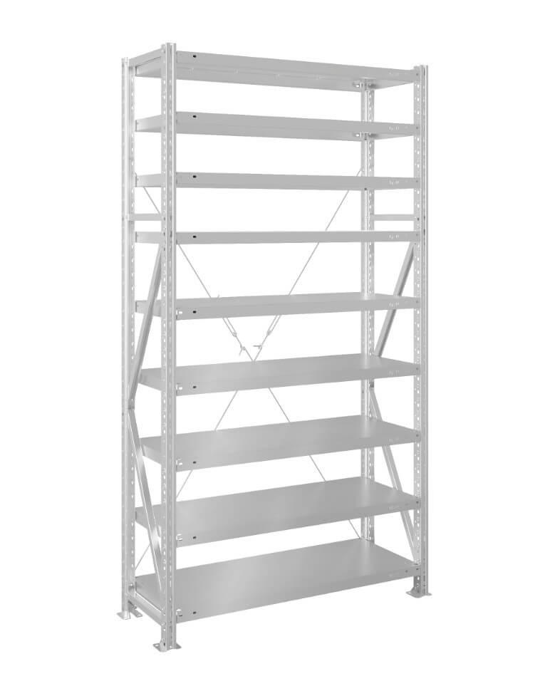 Стеллаж MS U 2500x1200x500 9 полок (180 кг, металл) купить в Ставрополе Стеллаж MS U 2500x1200x500 9 полок (180 кг, металл) купить в Ставрополе