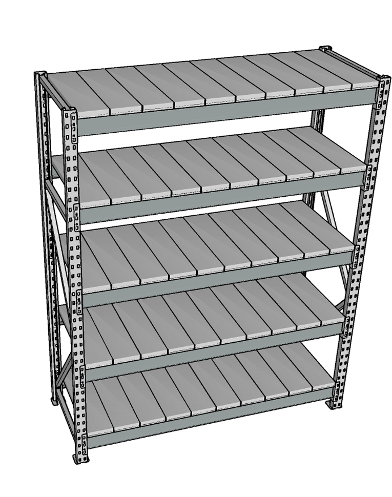 Стеллаж грузовой СГР 3000x1800x400 5 полок (металл) купить в Ставрополе Стеллаж грузовой СГР 3000x1800x400 5 полок (металл) купить в Ставрополе