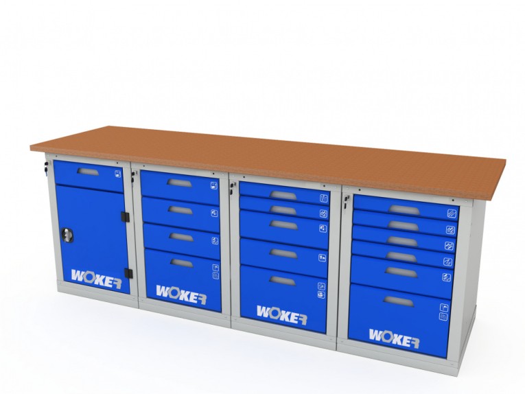 Верстак четырехтумбовый WOKER PRO 42456.2400 купить в Ставрополе Верстак четырехтумбовый WOKER PRO 42456.2400 купить в Ставрополе