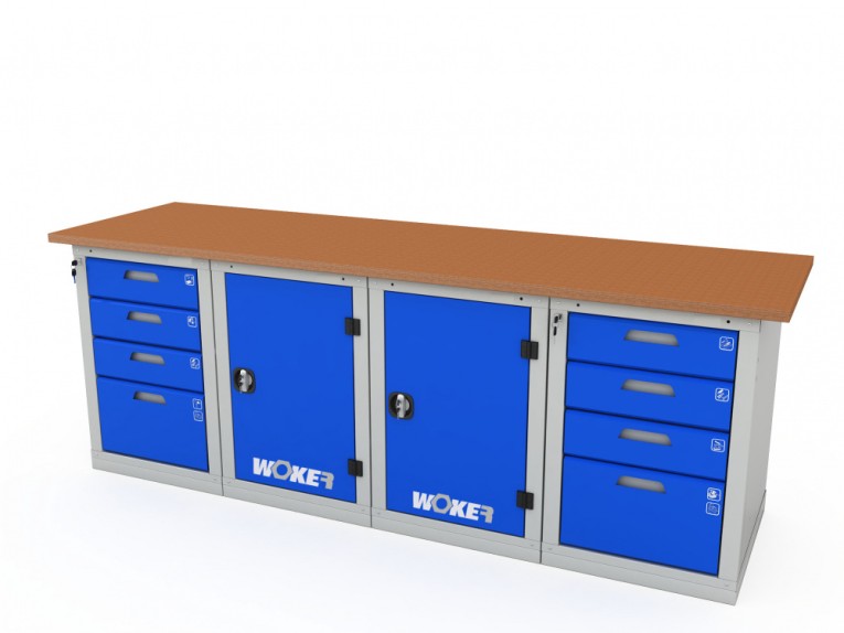 Верстак четырехтумбовый WOKER PRO 44114.2400 купить в Ставрополе Верстак четырехтумбовый WOKER PRO 44114.2400 купить в Ставрополе