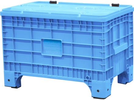 Big Box 1017х636х673 на ножках, с крышкой на петлях голубой