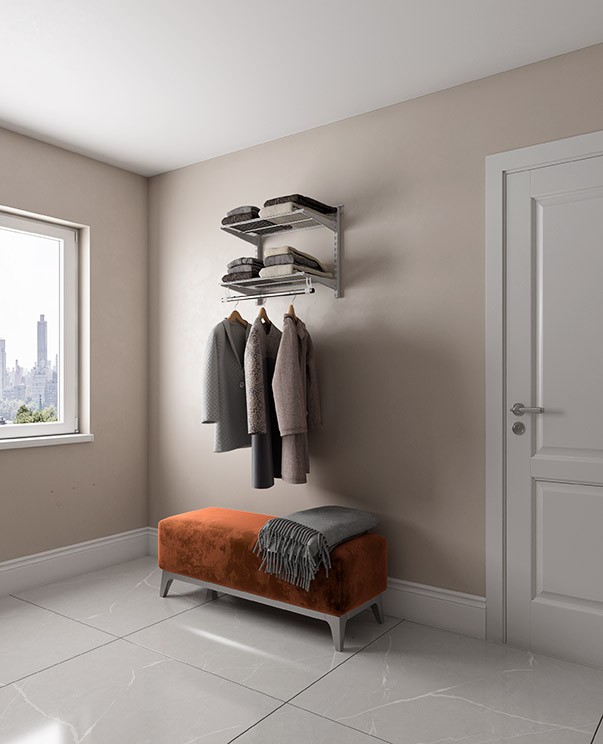 Гардеробная система Практик Home Basic G60S белая купить в Ставрополе Гардеробная система Практик Home Basic G60S белая купить в Ставрополе