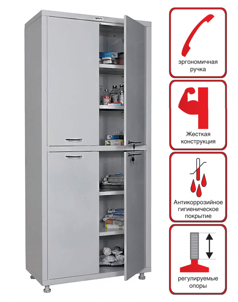 Медицинский шкаф Hilfe МД 2 1780/SS купить в Ставрополе Медицинский шкаф Hilfe МД 2 1780/SS купить в Ставрополе