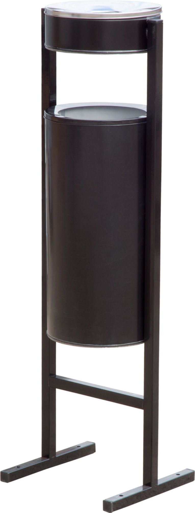 Урна уличная с пепельницей 25 литров черный купить в Ставрополе