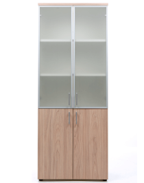Шкаф NW 2080/2G со стеклом вяз натуральный/бежевый Шкаф NW 2080/2G со стеклом вяз натуральный/бежевый