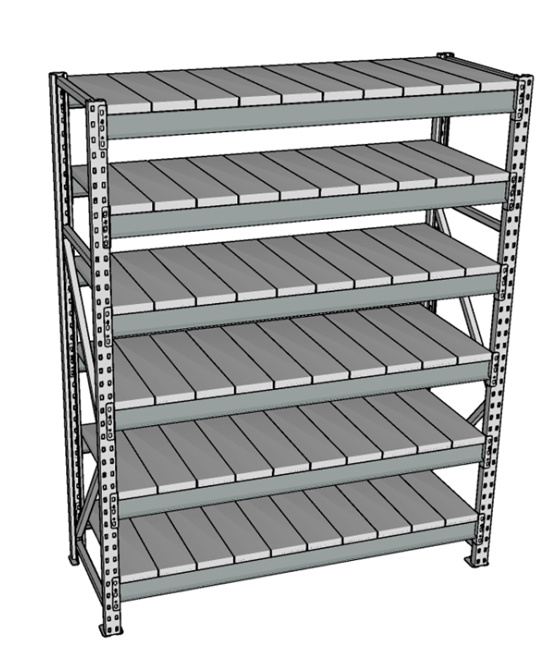 Стеллаж грузовой СГР 3000x900x600 6 полок (металл) купить в Ставрополе Стеллаж грузовой СГР 3000x900x600 6 полок (металл) купить в Ставрополе