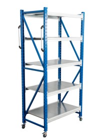 Стеллаж мобильный БиКом СТ-4 200x120x100 5 полок
