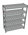 Стеллаж грузовой СГР 2500x900x1000 5 полок (металл)