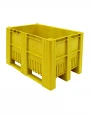 BoxPallet 1200х800х740 мм желтый сплошной BoxPallet 1200х800х740 мм желтый сплошной