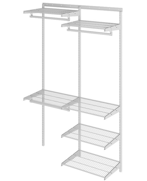 Гардеробная система Практик Home Optima G120 белая купить в Ставрополе Гардеробная система Практик Home Optima G120 белая купить в Ставрополе