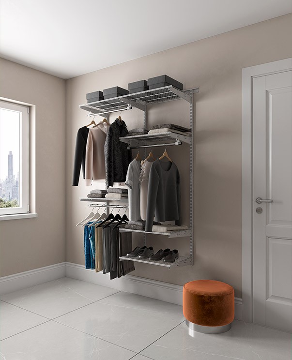 Гардеробная система Практик Home Optima G120 белая купить в Ставрополе Гардеробная система Практик Home Optima G120 белая купить в Ставрополе