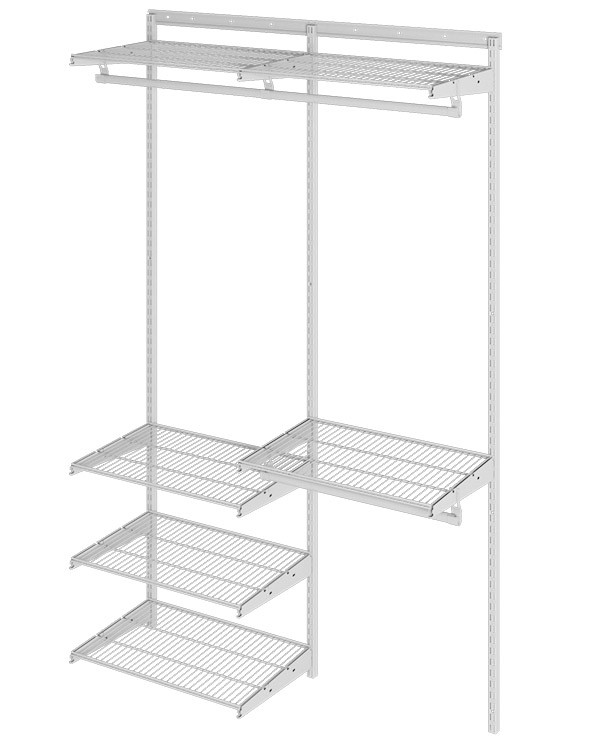 Гардеробная система Практик Home Optima G120 белая купить в Ставрополе Гардеробная система Практик Home Optima G120 белая купить в Ставрополе