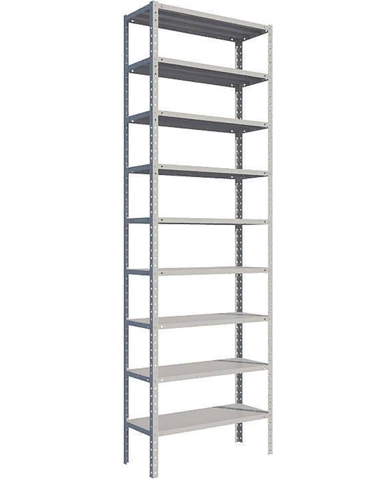 Стеллаж MS Standart 2550х700х400 9 полок купить в Ставрополе