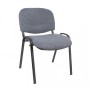 Стул Изо (серая ткань, металл черный)