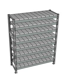 Стеллаж грузовой СГР 2000x1800x1000 8 полок (металл) Стеллаж грузовой СГР 2000x1800x1000 8 полок (металл)