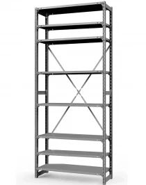 Стеллаж ТСУ 3000x700x300 8 полок (150 кг, перф)