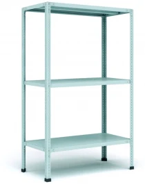Стеллаж металлический Титан МС-500 1000х1200х600 3 полки Стеллаж металлический Титан МС-500 1000х1200х600 3 полки
