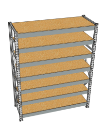 Стеллаж грузовой СГР 2000x2100x800 7 полок (ДСП) Стеллаж грузовой СГР 2000x2100x800 7 полок (ДСП)