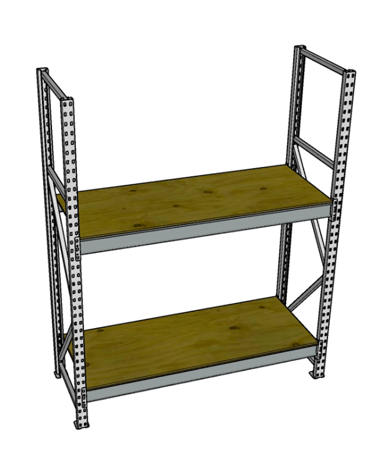 Стеллаж грузовой СГР 2000x2100x800 2 полки (фанера) купить в Ставрополе Стеллаж грузовой СГР 2000x2100x800 2 полки (фанера) купить в Ставрополе