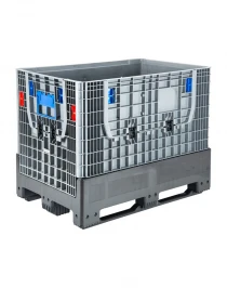DPF-Box 1208S 1200x800x950 мм сплошной разборный серый на 3-х полозьях с 2-мя откид. дверцами