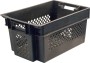 Ящик 600х400х300 перфорированный чёрный