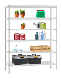 Стеллаж металлический Титан МС-900 3000x1000x400 6 полок Стеллаж металлический Титан МС-900 3000x1000x400 6 полок