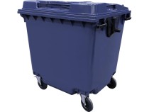 Мусорный контейнер 1 100л. на колёсах цв. синий