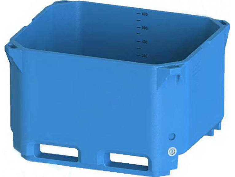 Контейнер 600л. изотермический, без крышки цв. синий купить в Ставрополе
