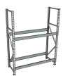 Стеллаж грузовой СГР 2000x1800x400 2 полки (без настила)