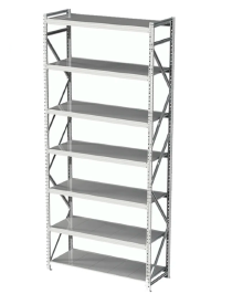 Стеллаж MS Profi 2500х1200х800 7 полок