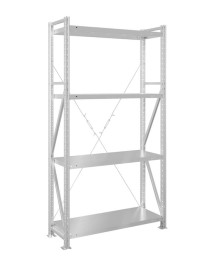 Стеллаж MS U 2500x1200x300 4 полки (280 кг, металл) Стеллаж MS U 2500x1200x300 4 полки (280 кг, металл)