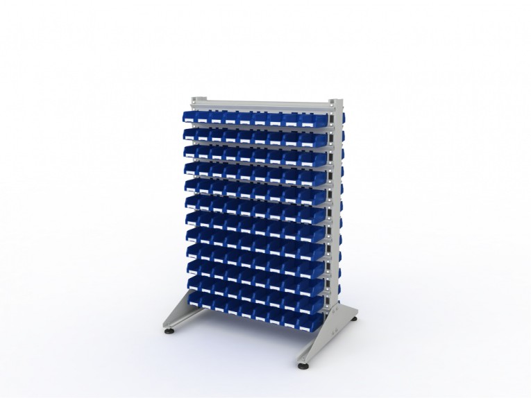 Стеллаж для пластиковых лотков SORTEX двухсторонний 1500x1000x800.01 купить в Ставрополе
