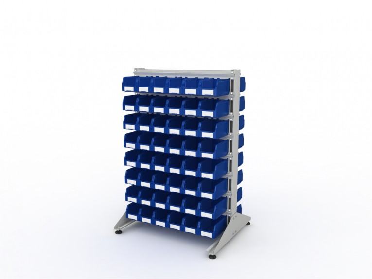 Стеллаж для пластиковых лотков SORTEX двухсторонний 1500x1000x800.02 купить в Ставрополе