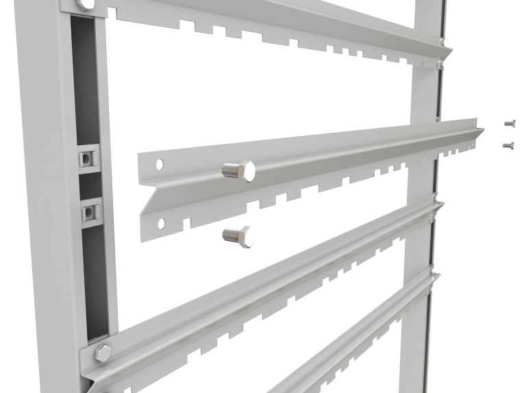 Стеллаж для пластиковых лотков SORTEX двухсторонний 1500x1000x800.02 купить в Ставрополе