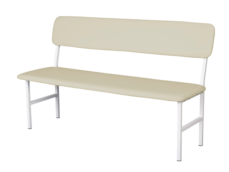 Банкетка медицинская со спинкой МД БС (слоновая кость) купить в Ставрополе