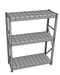 Стеллаж грузовой СГР 3000x2100x500 3 полки (металл) Стеллаж грузовой СГР 3000x2100x500 3 полки (металл)