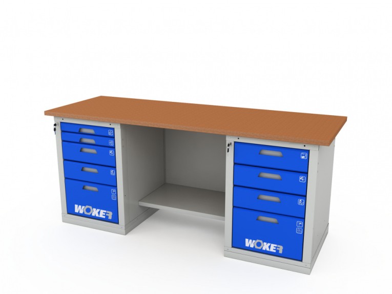 Верстак двухтумбовый WOKER PRO 2504.2000 купить в Ставрополе Верстак двухтумбовый WOKER PRO 2504.2000 купить в Ставрополе