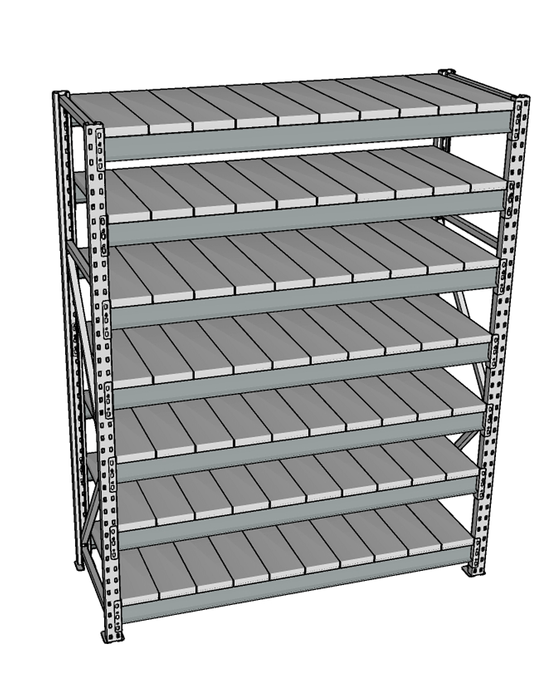 Стеллаж грузовой СГР 3000x2100x1000 7 полок (металл) купить в Ставрополе Стеллаж грузовой СГР 3000x2100x1000 7 полок (металл) купить в Ставрополе