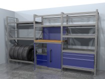 Стеллажная система хранения №2 Гараж Стеллажная система хранения №2 Гараж