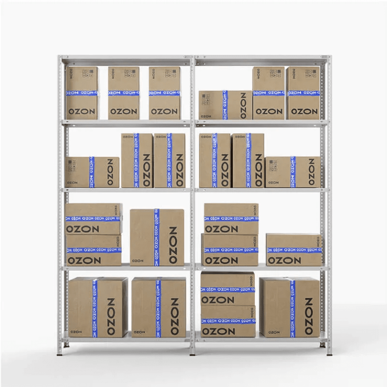 Стеллаж ПВЗ Озон 2000х2000х400 5 полок купить в Ставрополе Стеллаж ПВЗ Озон 2000х2000х400 5 полок купить в Ставрополе