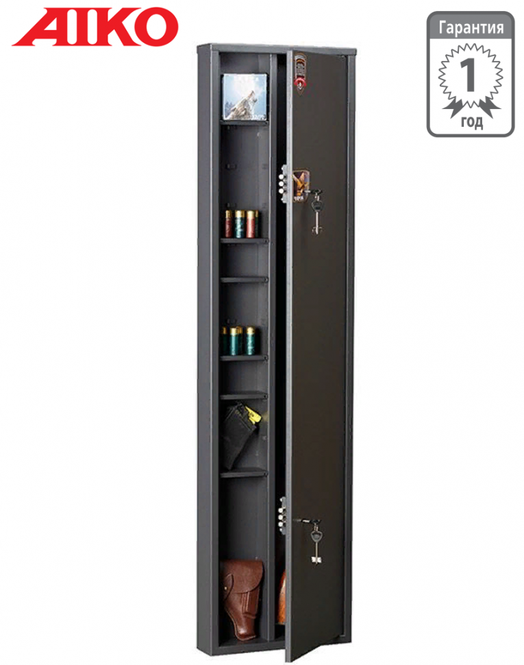 Узкий сейф для оружия Aiko Чирок 1409 (глубина 9 см) купить в Ставрополе