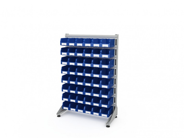 Стеллаж для пластиковых лотков SORTEX односторонний 1500x1000x450.02 купить в Ставрополе