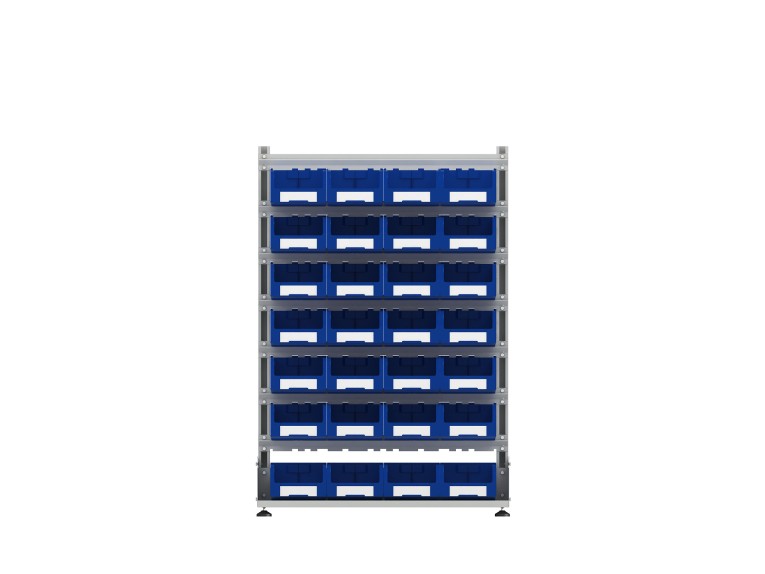 Стеллаж для пластиковых лотков SORTEX односторонний 1500x1000x450.03 купить в Ставрополе